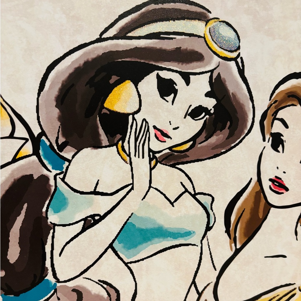 Artissimo Disney Princess Canvas Art 12" X 36" Features Six Disney Princesses - Picture 3 of 6